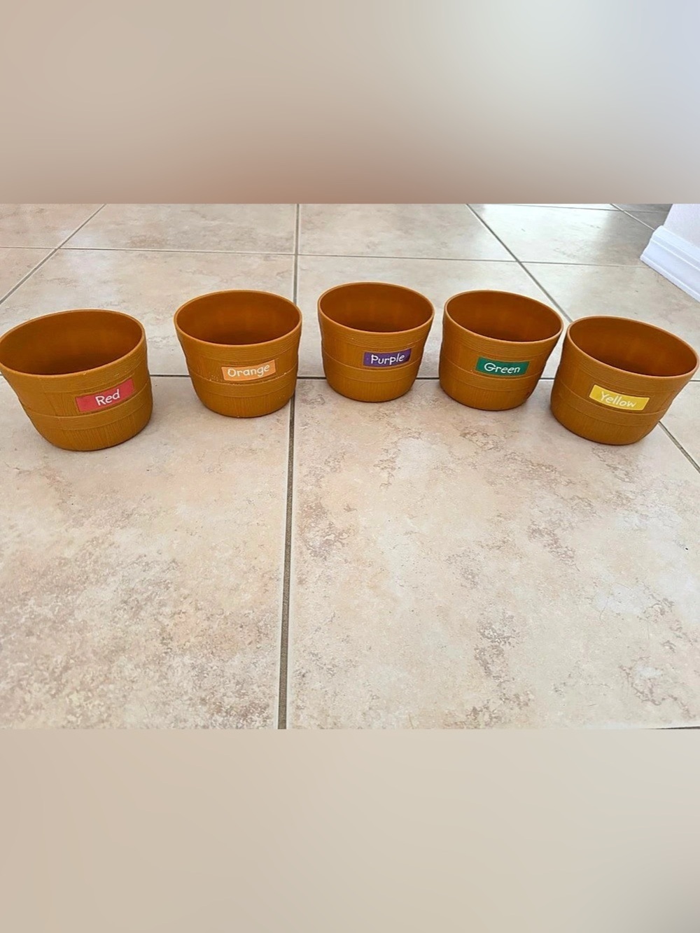 Learning resources plastic sorting buckets